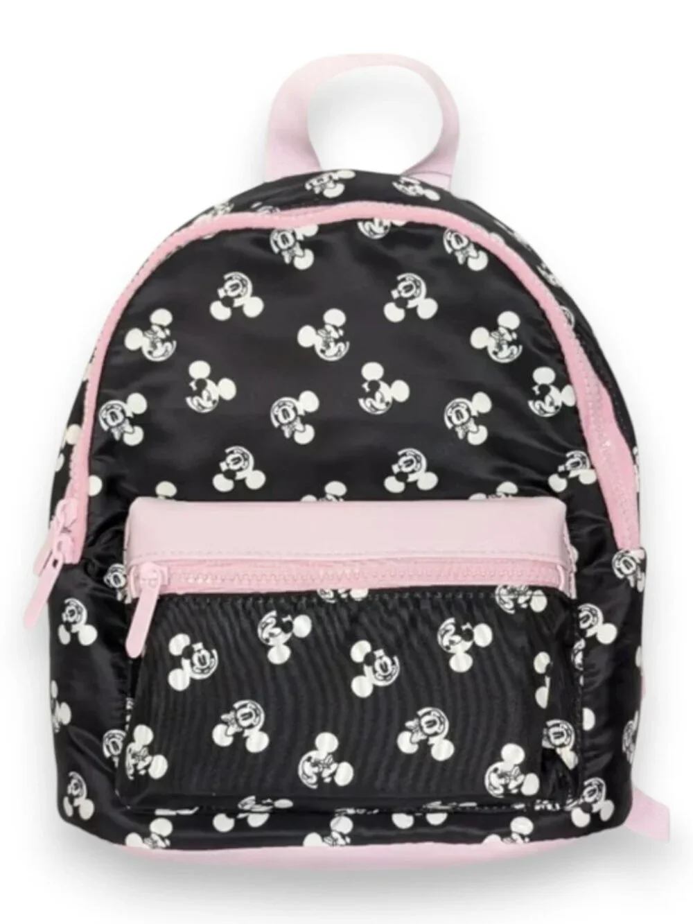 Disney Bioworld Mickey Minnie Mouse Backpack - Black and Pink NWT